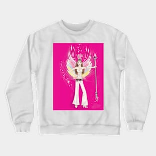 Angel Arshia - Reiki Crystal Angel - illustration by Benita Jayne Crewneck Sweatshirt